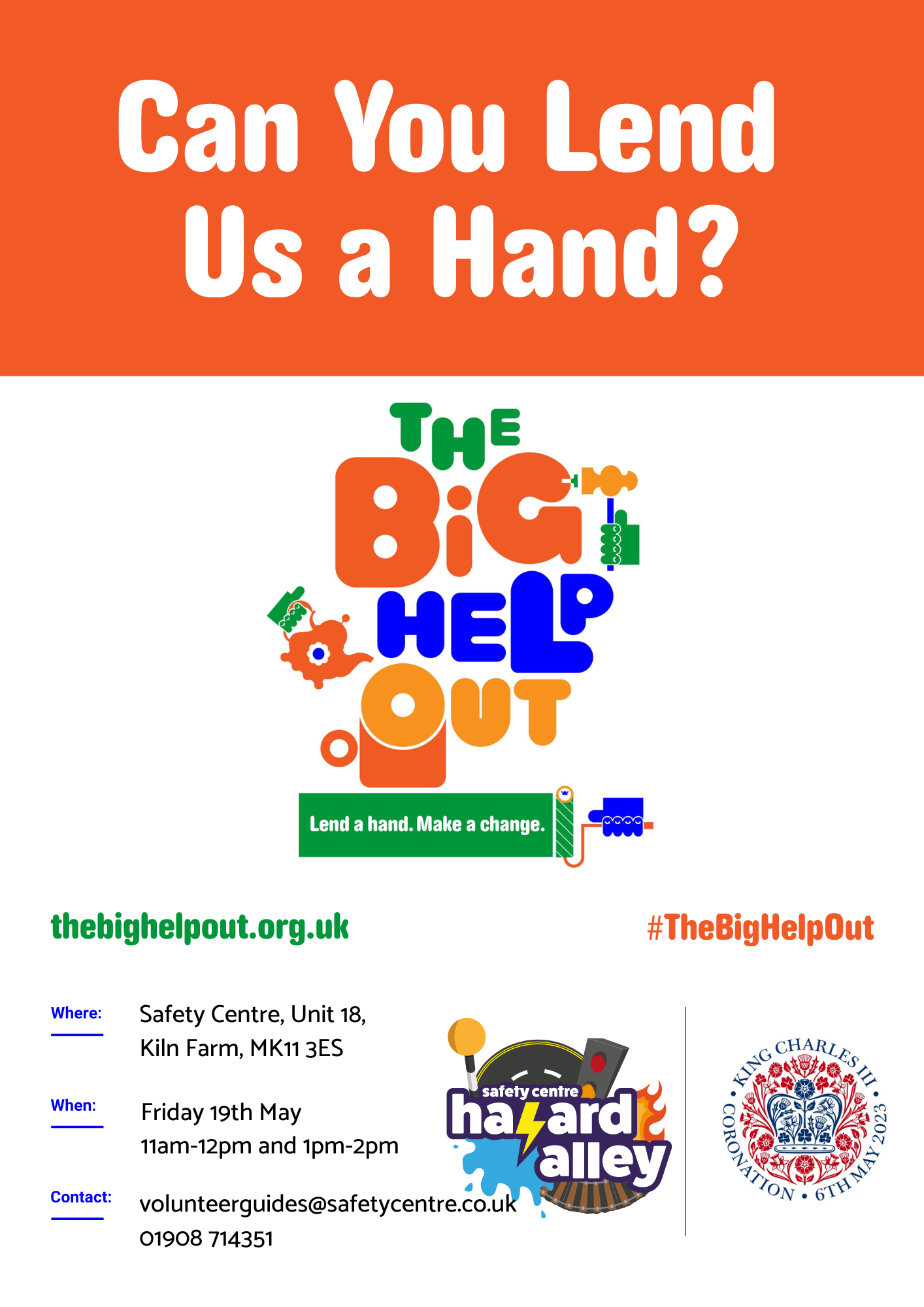 Safety Centre The Big Help Out Poster