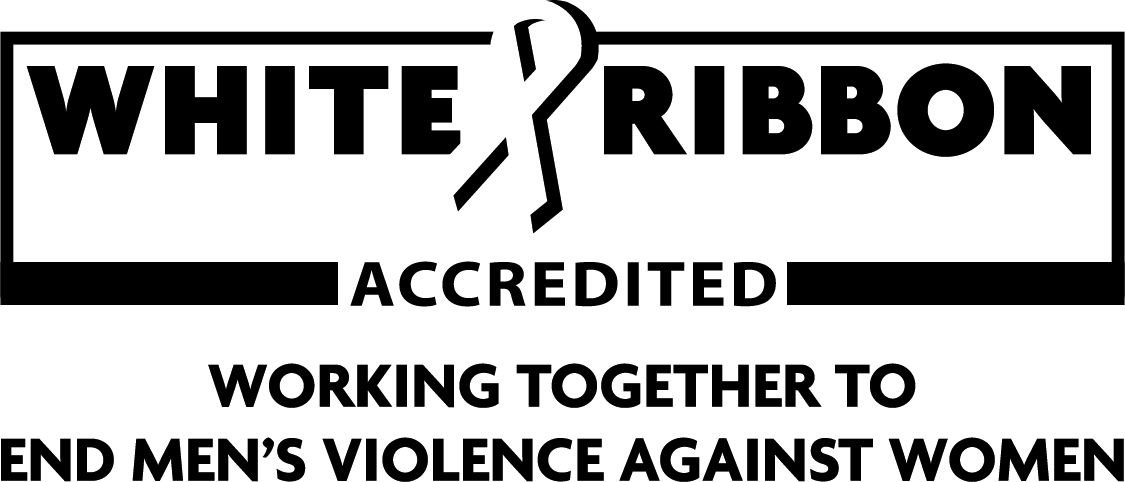 Safety Centre Hazard Alley White Ribbon Logo